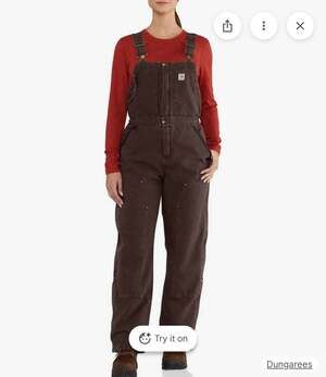 Carhartt women’s Duck Wildwood Bib Overall